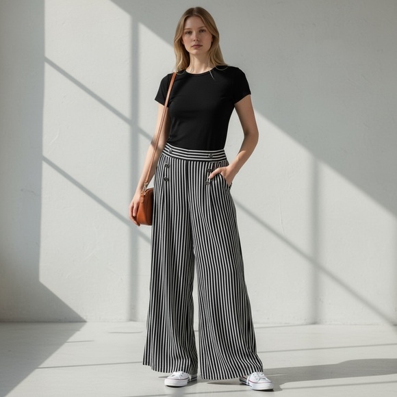 Pants - Sabrina Lauren Black & White Pants